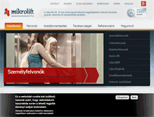 Tablet Screenshot of mikrolift.hu